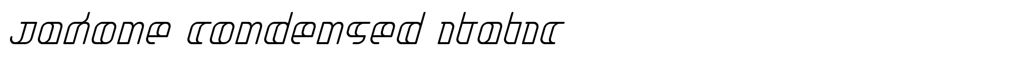 Jakone Condensed Italic image